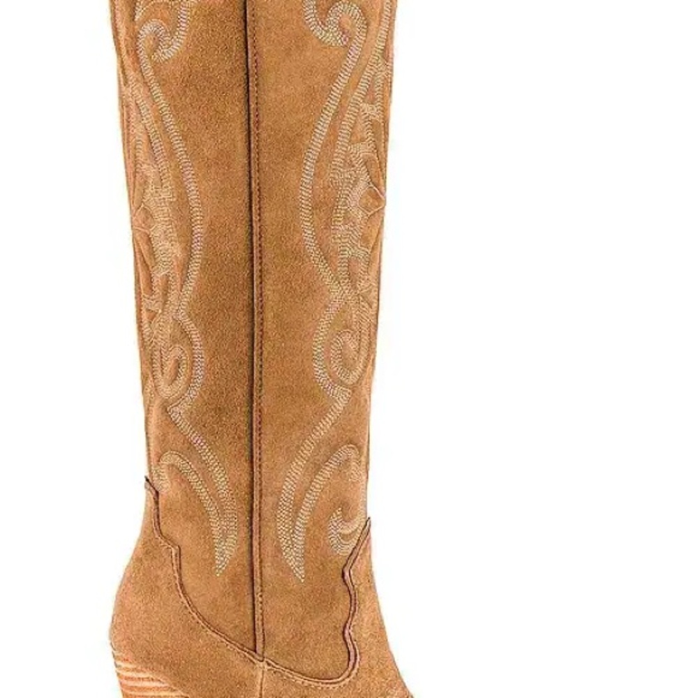 Steve Madden Tall Suede Over-the-Knee Boot in Tan